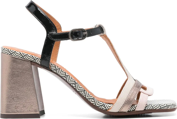 Mihara Shoes Chie Mihara Quaco Sandales En Cuir Marron Petit Talon