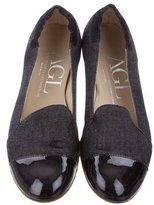 Thumbnail for your product : AGL Denim Cap-Toe Loafers