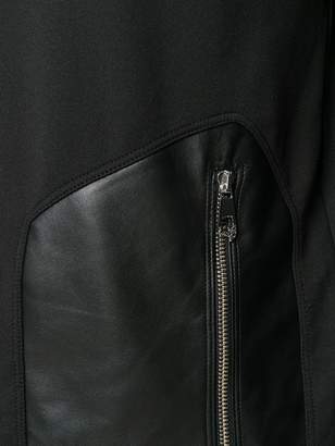 Versace zipped contrast pocket hoodie