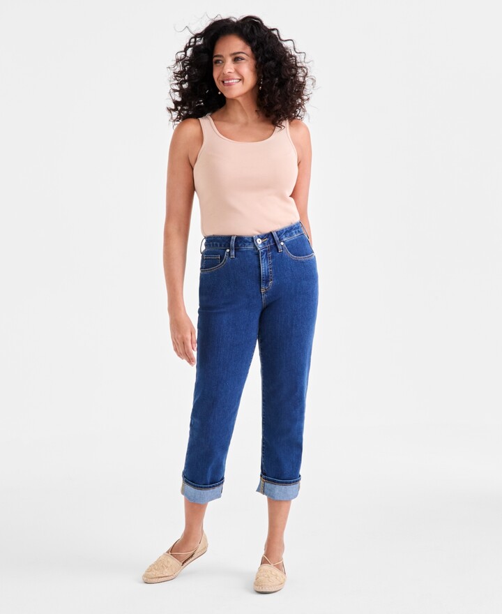Capri Jeans Macy's Style And Co Plus Size Jeans Style Co