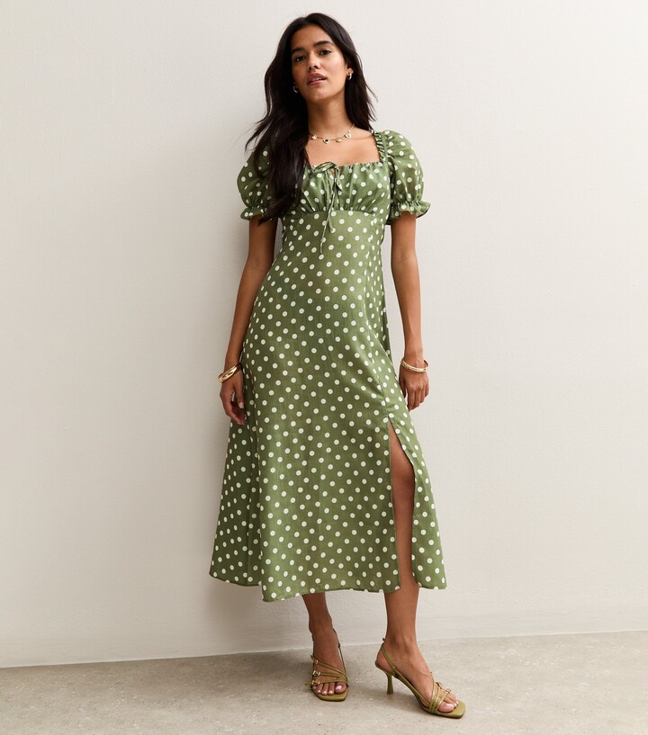 Green Polka Dot Dress ShopStyle AU