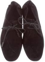 Thumbnail for your product : Burberry Round-Toe Suede Booties