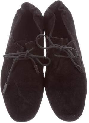 Burberry Round-Toe Suede Booties
