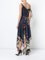 Thumbnail for your product : Monse Football-Floral Print Off-Shoulder Dress