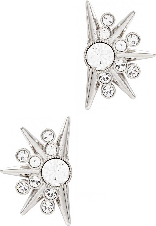 Rabanne Crystal-embellished Clip-on Earrings