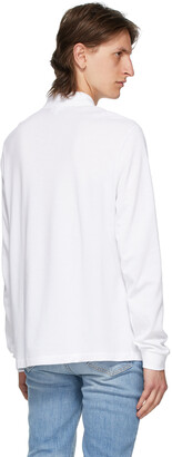 Lacoste White L.12.12 Long Sleeve Polo