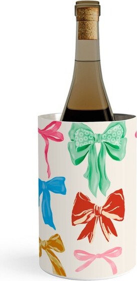 LouBruzzoni Chritsmas Colorful Bows Wine Chiller