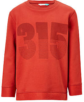 John Lewis 7733 Children's Print Sweatshirt, Red