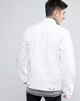 Thumbnail for your product : Reclaimed Vintage Inspired Oversized Denim Jacket In White