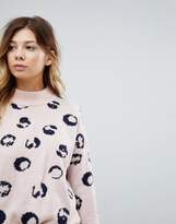 Thumbnail for your product : Pieces Printed Knit Sweater