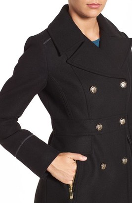Vince Camuto Women's Wool Blend Double Breasted Officer's Coat