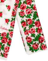 Thumbnail for your product : Diane von Furstenberg Floral Print Raw-Edge Shawl