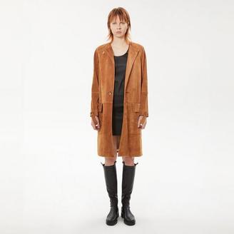 Helmut Lang Suede Belted Trench