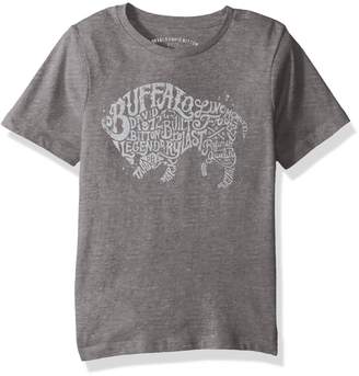 Buffalo David Bitton by David Bitton Big Boys' Typo Uno Tee Shirt, Medium Grey Heather, Small