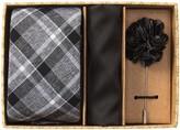 Thumbnail for your product : Original Penguin Hoopes Plaid Tie, Pocket Square, & Lapel Pin Set