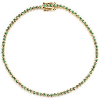 Sydney Evan Yellow Gold Emerald Eternity Bracelet