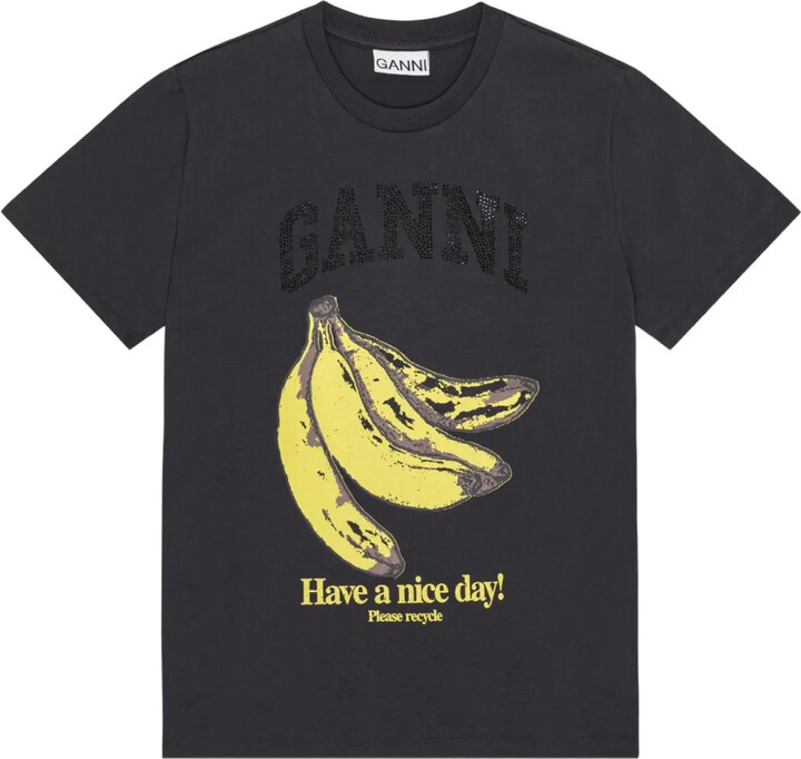 Ganni Banana-print T-shirt
