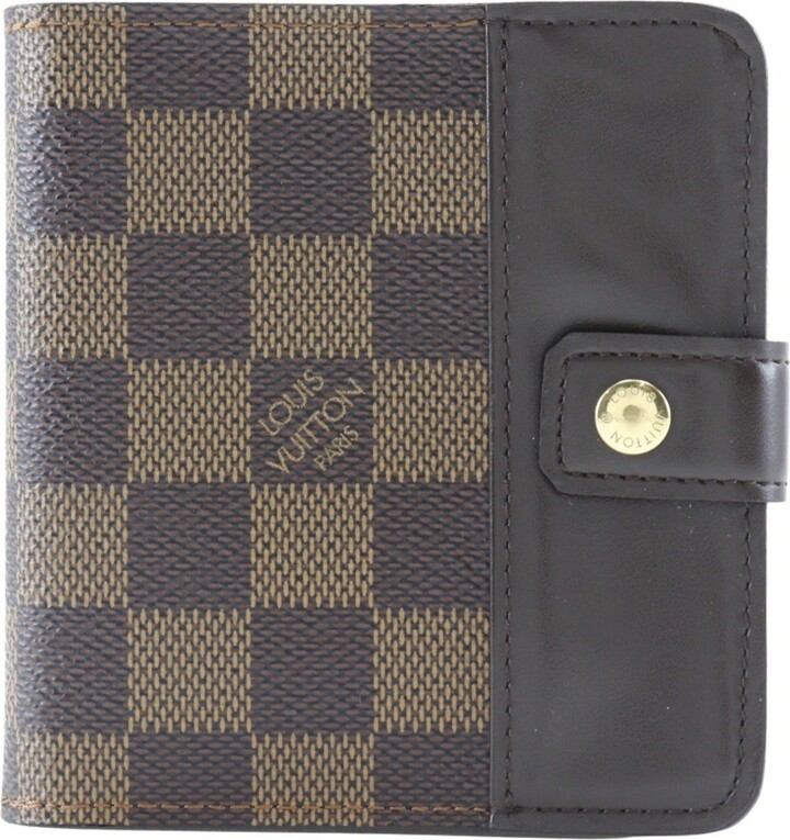 Louis Vuitton Brown Damier Canvas Wallet (Bi-Fold) (Pre-Owned)