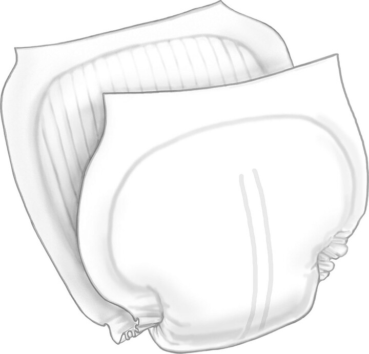 Covidien Wings Unisex Incontinence Liner Contoured 14 x 27" 6598B24