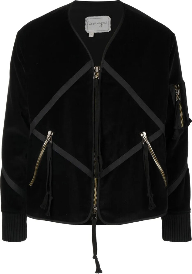 Greg Lauren Velvet Patchwork Jacket