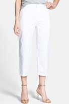 Thumbnail for your product : J Brand 'Parker' Crop Straight Leg Twill Pants