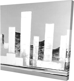 Lark Manor Minimalist Abstract Buildings | Industrial Canvas for Livingroom