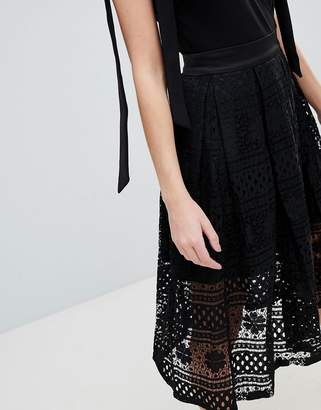 Oh My Love Lace Midi Skirt