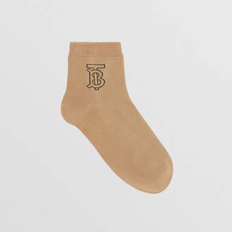 Burberry Monogram Intarsia Socks