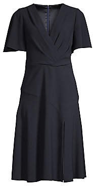 Elie Tahari Women's Jila Front-Slit Crepe Dress
