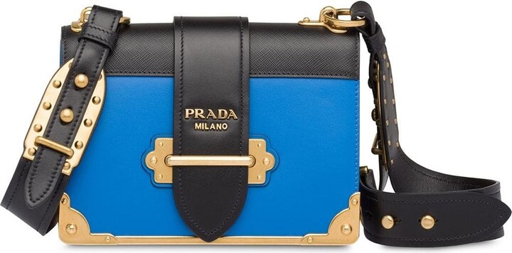 Prada Cahier Leather Shoulder Bag | Shop the world's largest 