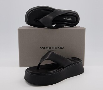 Vagabond Shoemakers Courtney Toe Thong Sandals Black