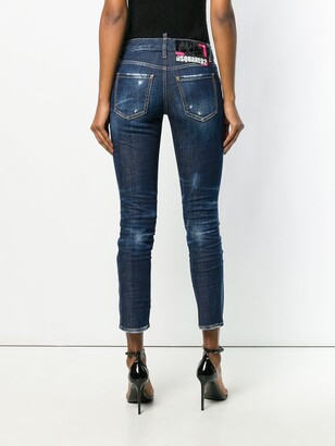 DSQUARED2 Skinny Straight Cropped Jeans
