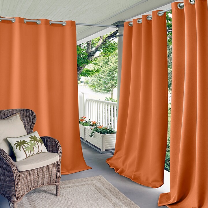 Elrene Home Fashions Connor Solid Indoor/Outdoor Curtain Panel 52 x 84