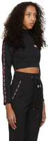 Thumbnail for your product : Moschino Black Logo Crop Turtleneck