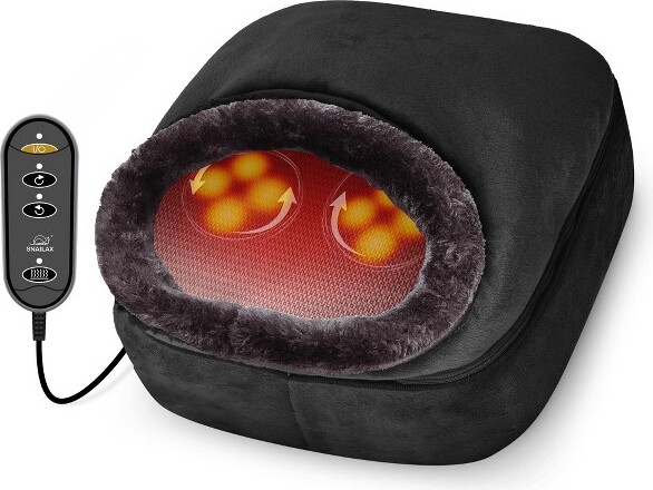 Snailax Shiatsu Foot Massager with Heat & Electrick Foot Massager Machine Black