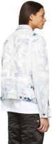 Thumbnail for your product : Off-White White and Blue Denim Slim Arrows Jacket