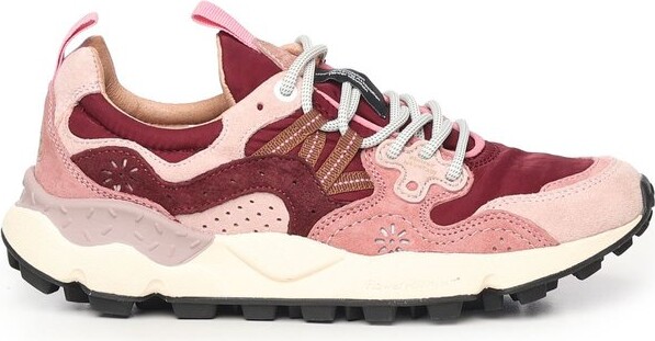 Flower Mountain Suede Lace-Up Sneakers