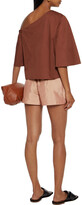 Thumbnail for your product : Tibi Snap-detailed Crinkled-shell Shorts