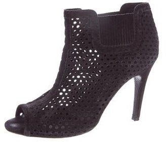 Pedro Garcia Perforated Suede Booties