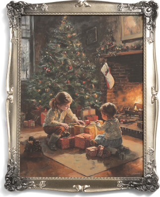 TJMAXX 16X20 Kids Open Gifts Wall Art