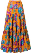 Thumbnail for your product : La DoubleJ Long Printed Skirt