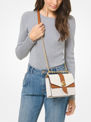 Greenwich Extra-Small Color-Block Saffiano Leather Satchel