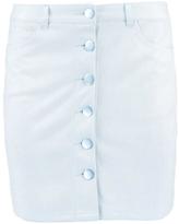 Thumbnail for your product : boohoo Aalia Button Front Suedette Mini Skirt