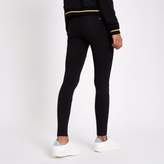 Thumbnail for your product : River Island Womens Black zip pocket skinny fit trousers