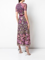 Thumbnail for your product : Marchesa Notte Floral Landscape Embroidered Cocktail Dress