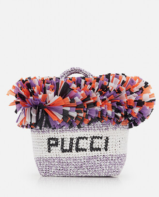 Emilio Pucci Raffia Small Tote Bag