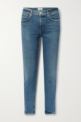 AGOLDE Toni Mid-rise Slim-leg Organic Jeans - Blue