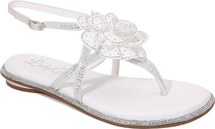LADY COUTURE Flower Thong Flat Sandal