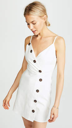 moon river button front dress