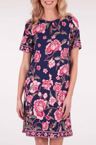 Thumbnail for your product : Collette Dinnigan Collette By Oriental Lilies Jersey Slash Neck Dress
